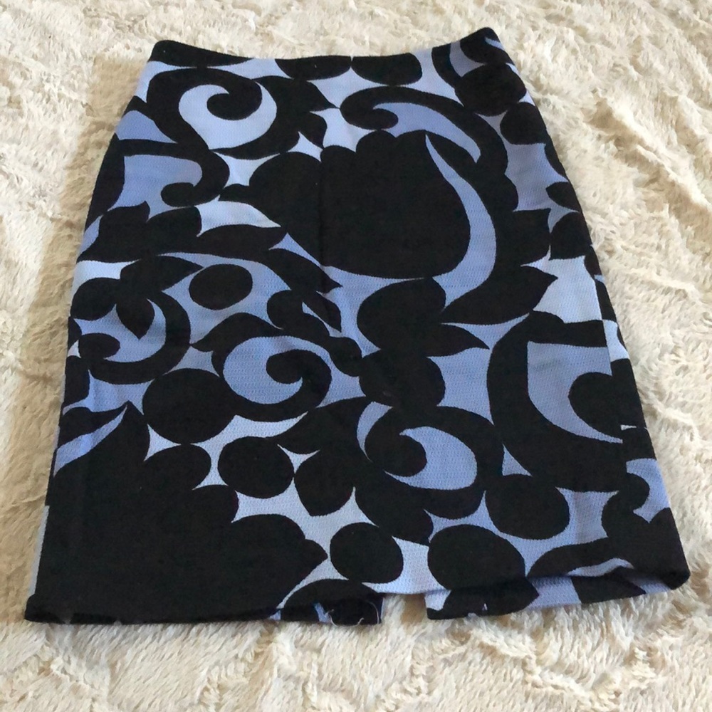 Black and Blue Pencil Skirt * Ann Taylor * Sz 2